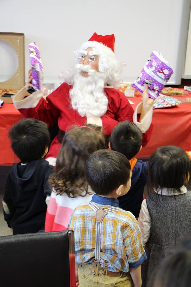 Jolly old Santa brings cheer to childcare