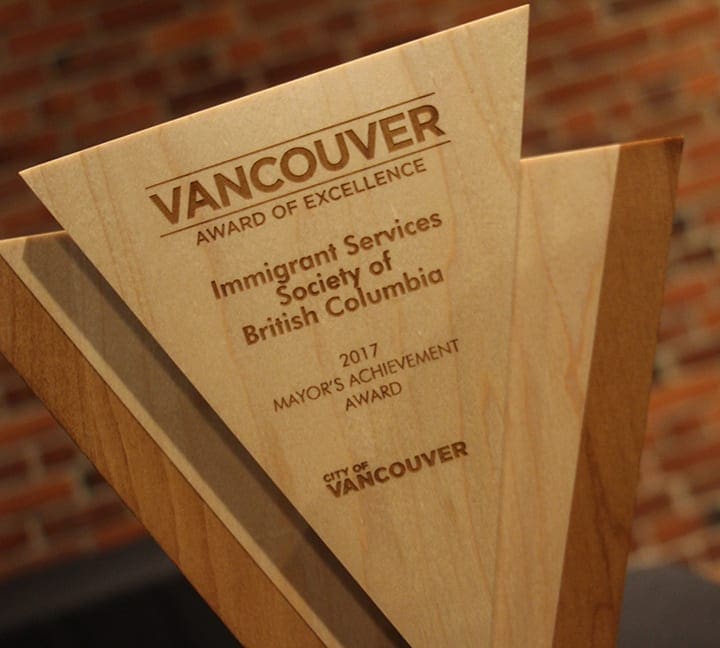 ISSofBC recognized for dedication in helping newcomers