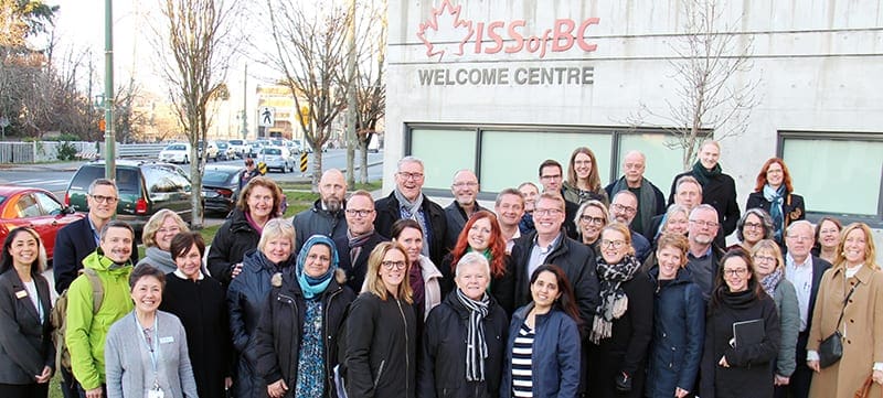 Swedish delegation group photo at ISSofBC Welcome Centre
